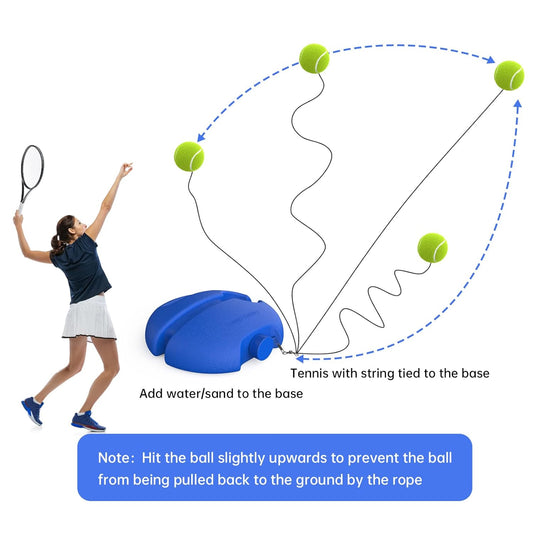 Feelflex™- Cricket / Tennis Trainer Rebound Ball Self-Practice - Multicolor